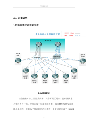 某大型连锁商业企业网络系统规划与设计课程设计论文正文-